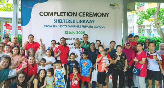 Tampines West - Launch of Sheltered Linkway from Blk 150 to Tampines Primary School