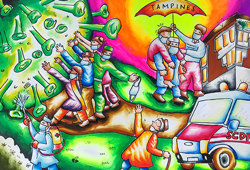 Winners of Tampines Town Council Drawing Competition 2020| TEMPO | Tampines  Town Council