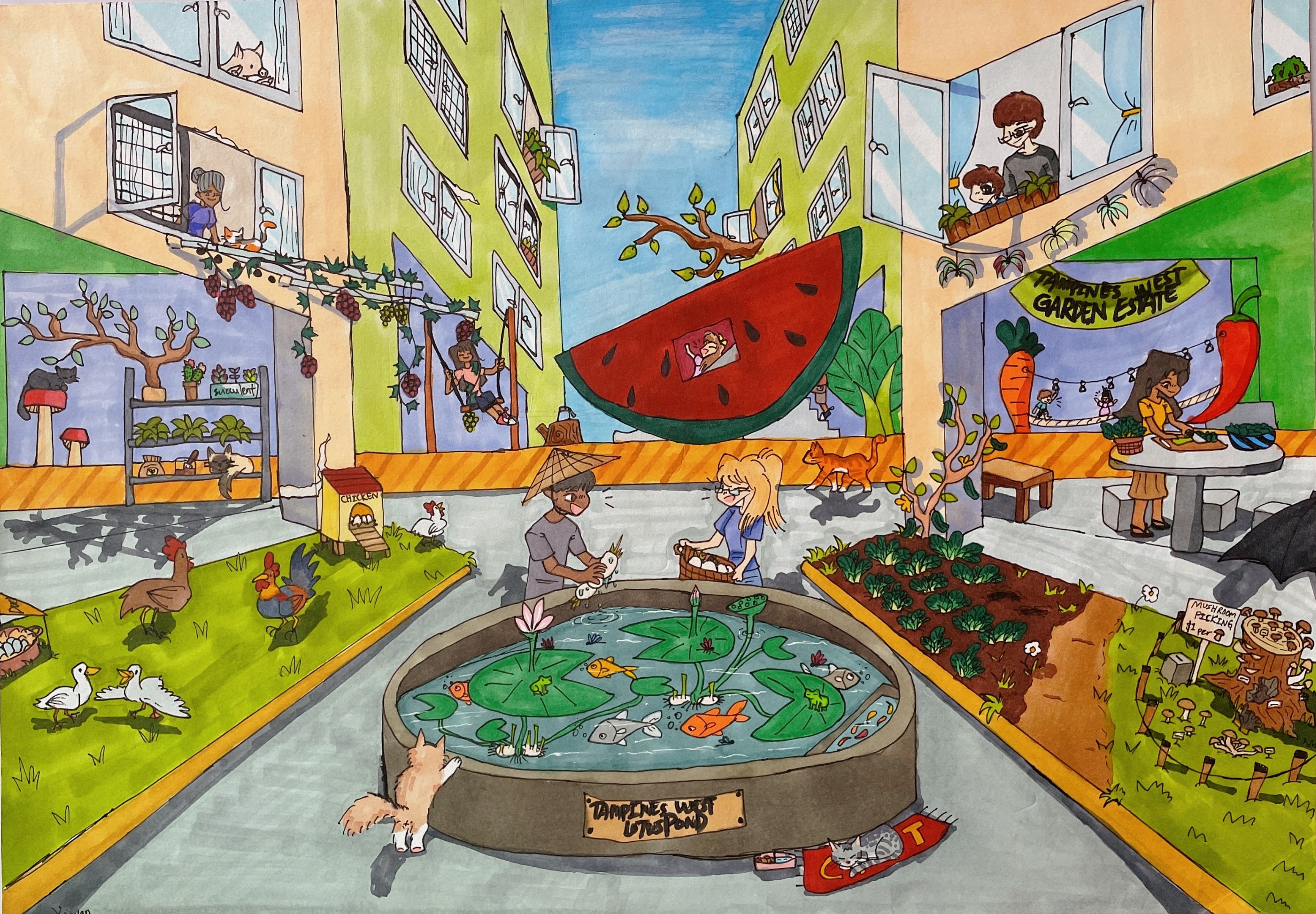 Winners of Tampines Town Council Drawing Competition 2022| TEMPO | Tampines  Town Council